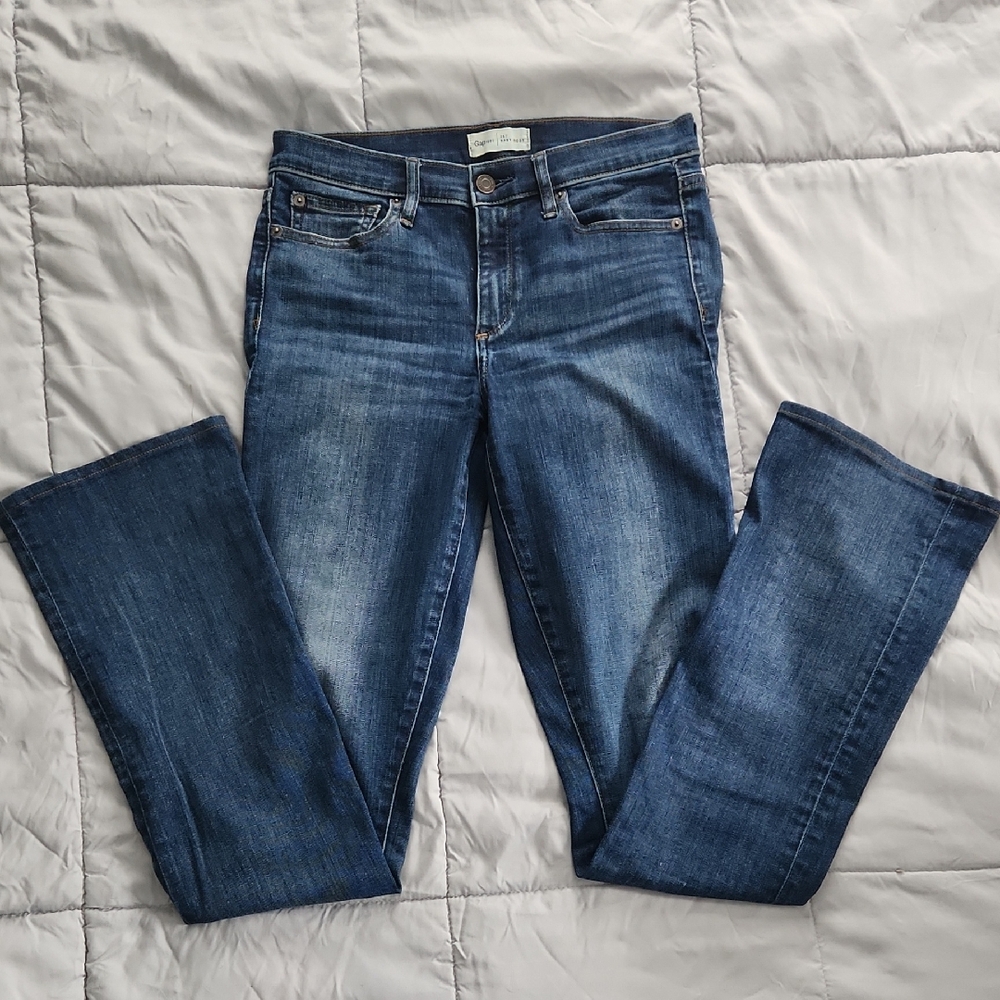 GAP Women's Baby Boot Leg Blue Jeans